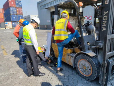 海滄生態環境局加強移動源監督管理，開展非道路移動機械排氣檢測